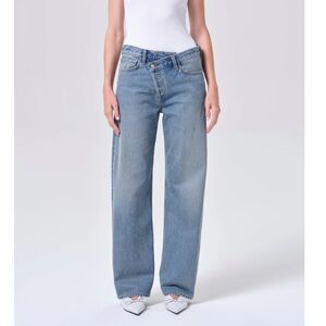 AGOLDE Criss Cross Jeans in Eternal, Size 23